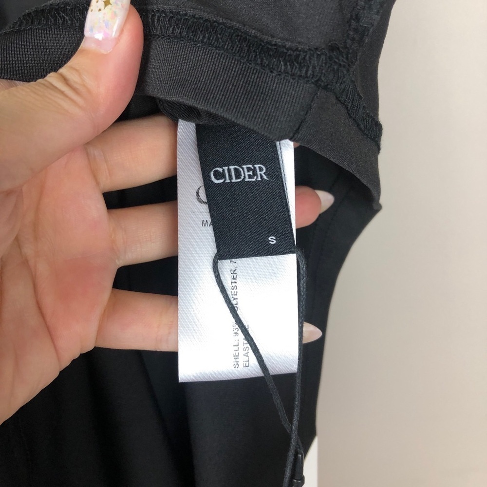 NWT Cider Black Strapless Summer Tube Club Evening LBD Dress - Picture 5 of 9